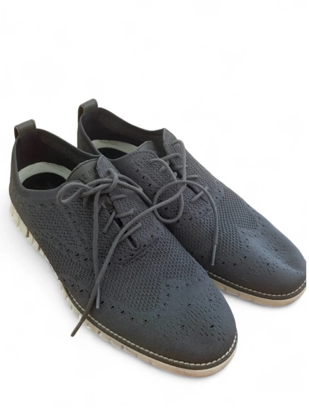Cole Haan Zerogrand Stitchlite Mens Size 9.5 M Oxford Grey Dress Shoes C27565